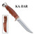 Kabar Hunter Knife w/Leather Sheath