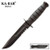 Kabar Short Serrated Knife w/Leather Sheath - Black