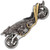 Raging Wolf Motorcycle Pocket Knife w/LED