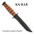 Kabar USMC Short Serrated Knife w/Leather Sheath