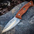 Elk Ridge Brown Fixed Blade Hunting Knife With Sheath