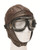 Mil-Tec Brown Leather Aviation Helmet