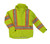 Hi-Vis Packable Safety Rain Jacket (Fluorescent Green)