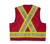 Surveyor Safety Vest (Red) - 2 Pack