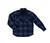 Zip Front Jack Shirt (Navy Plaid) - 2 Pack