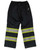 Hi-Vis Packable Safety Rain Pant (Black) - 2 Pack