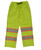 Hi-Vis Packable Safety Rain Pant (Fluorescent Green) - 2 Pack