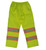 Hi-Vis Packable Safety Rain Pant (Fluorescent Green) - 2 Pack