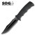 SOG Seal Pup Elite Straight Tini Blade w/Kydex Sheath - Black