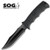 SOG Seal Pup Elite Tini Straight Edge w/Nylon Sheath - Black