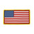 USA Flag Patch PVC - Red White & Blue