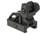 Valken Airsoft Polymer Flip-up Rear Back-Up Sight with Fiber Optic Insert - Black