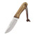 MUELA BISON-9OL, X50CrMoV15, 3-1/2" Fixed Blade Hunting Knife, Olivewood Handle