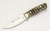 MUELA KODIAK-10CA, X50CrMoV15, 4" Fixed Blade Hunting Knife, Ram Horn Handle