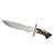 MUELA MAGNUM-26, X50CrMoV15, 10-3/4" Fixed Blade Hunting Knife, Crown Deer Horn Handle