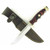 MUELA RANGER-12, X50CrMoV15, 4-3/4" Fixed Blade Hunting Knife, Coral Pakkawood Handle