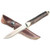 RUKO RUK002, X50CrMoV15, 4-1/4" Fixed Blade Skinning Knife, Red Stag Horn Handle