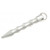 RUKO K4435SR, Aluminum 5-1/2" Finger Groove Kubaton Defense Stick with Key Ring, Silver Finish