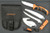 RUKO RUK0133B, Hydra-X Outdoor Adventure Set with RUKO Load & Lock blade exchange system, black sheath, boxed