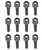 Grovtec 1/2 " Wood Screws 12/Pkg