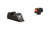 Trijicon HD Night Sights Glock Standard Frames (MOS) Front: Orange Outline/Green Tritium, Rear: Black Outline/Green Tritium