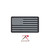Rothco PVC US Flag Patch With Hook Back - Silver
