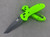 Benchmade Griptilian Pardue Tanto Folding Knife D2 Steel - Neon Green
