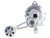 Accurate Fishing "Valiant" Series Two-Speed Fishing Reel (Size: 800 / Lefty / Silver)