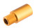 Slong Airsoft Threaded Outer Barrel Adapter (Model: 14mm+ to 14mm- / Gold)