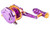 Jigging Master WIKI Gangster Stick Limited Edition Reel w/ Turbo Knob (Model: VS-2000XH  / Purple & Gold)