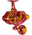 Jigging Master UnderHead Reel - Red / Gold (Size: PE3 / Left Hand)