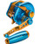 Jigging Master Wiki Violent Slow Lever Wind Fishing Reel w/ Automatic Line Guide (Model: 5000H Left / Blue-Gold)