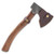 Timber Wolf Trail Axe And Sheath - High Carbon Steel Head, Rough-Forged, Wooden Handle - Length 14 3/4”