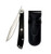 KAI 5700X 3.25" Personal Folding Steak Knife, Leather Sheath