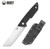 Kubey Razor Full Tang Fixed Blade Knife, Mirrored D2, G10 Black, KB270A