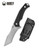 Kubey Fixed Blade Knife, D2 Steel, G10 Black, Kydex Sheath, FKU157A