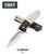 CRKT Curfew Flipper Folding Knife, Assisted Opening, White Fiber/Aluminum, CRKT2867