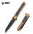 Kubey Dandy Flipper Framelock Knife, S30V Black, Titanium/Carbon Fiber, KU247B