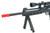 ASG TAC6 CO2 Powered Airsoft Sniper Rifle with Bipod and Integrated Laser - Black