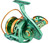 Jigging Master Monster Game Spinning Fishing Reel (Color: Yellow Fin Special Green & Gold)