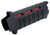 Strike Industries Carbine Length Polymer Handguard w/ M-Lok System (Color: Black w/ Red Heat Shield)