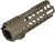 Strike Industries "Strike Rail" MLOK Free Float Aluminum Handguard for AR15 Rifles (Color: Flat Dark Earth)