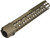 Strike Industries "Strike Rail" MLOK Free Float Aluminum Handguard for AR15 Rifles (Color: Flat Dark Earth)