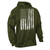 Rothco U.S. Flag Concealed Carry Hoodie - Olive Drab