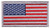 Rothco American Flag Patch - Hook Back - White Border