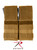 Rothco MOLLE Double M16 Mag Pouch with Inserts -Coyote Brown