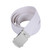 Rothco Military Web Belts - 44 Inches Long - White/Chrome