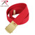 Rothco Military Web Belts - 54 Inches Long - Red/Gold Buckle