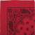 Rothco Trainmen Paisley Bandana - 22" X 22" - Red w/Black Print