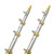 TACO 15' Telescopic Outrigger Poles 1-1/8" - Silver/Gold